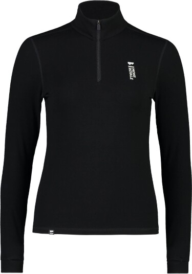 Mons Royale Women's Cascade Merino Flex 200 1/4 Zip M, Black