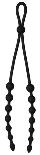 MALESATION 2-in-1 Male Fun Penisring - Svart MALESATION 2-in-1 Male Fun Penisring - Svart