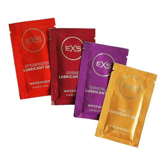 EXS Natural Flavoured Lube 5 ml 100 pakke EXS Natural Flavoured Lube 5 ml 100 pakke