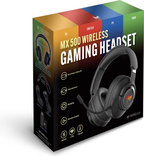 Maxx Tech MX500 Wireless Gaming Headset Multi Platform