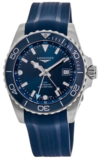 Longines Herreklokke L3.890.4.96.9 Hydroconquest Blå/Gummi Ø43 mm Longines Herreklokke L3.890.4.96.9 Hydroconquest Blå/Gummi Ø43 mm