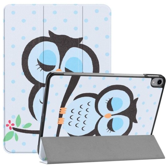 INCOVER iPad Pro 11" Skinn Deksel med Tri-fold Stand - Blue Owl
