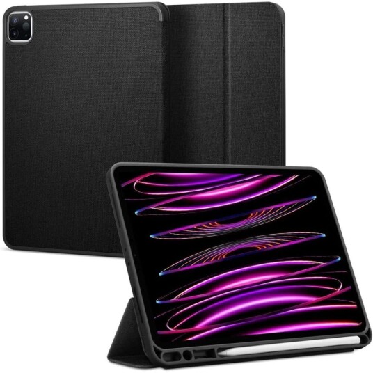 Spigen iPad Pro 12.9" (2022 / 2021 / 2020) / (2018) Spigen Urban Fit Stoff Deksel - Svart Spigen iPad Pro 12.9" (2022 / 2021 / 2020) / (2018) Spigen Urban Fit Stoff Deksel - Svart