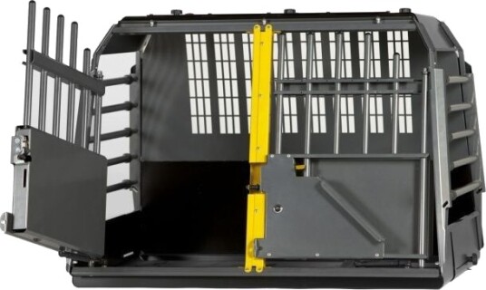 Mimsafe VarioCage Dobbel Bilbur til Hund Medium Svart 93x103x65cm