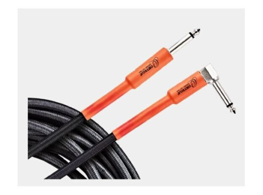 Ortega Guitars Ortega Oeci-10 Instrument Cable 10 Ft Angled/straight Plugs Ortega Guitars Ortega Oeci-10 Instrument Cable 10 Ft Angled/straight Plugs