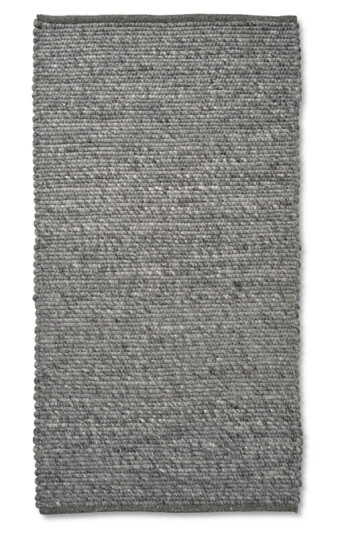 Classic Collection Merino entréteppe Granitt, 80 x 150 cm