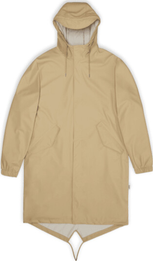 Rains Unisex Fishtail Parka S , Sand