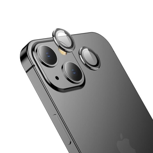 HOFI iPhone 13 / 13 Mini HOFI Camring Pro+ Kameralinsebeskyttelse - Svart Kant