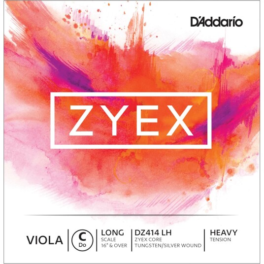 D'Addario Dz414lh Viola String Zyex C-Tungsten/Sølv Tension 12.9 D'Addario Dz414lh Viola String Zyex C-Tungsten/Sølv Tension 12.9