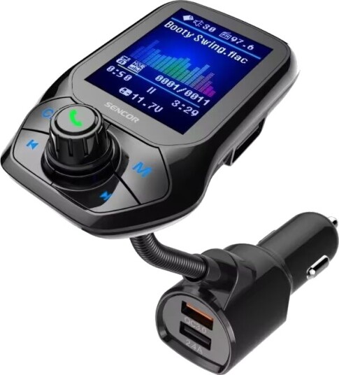FM-sender Sencor-sender SWM 5858 BT Modulator BT/MP3 2 USB mikro TF/SD -SWM 5858 BT FM-sender Sencor-sender SWM 5858 BT Modulator BT/MP3 2 USB mikro TF/SD -SWM 5858 BT