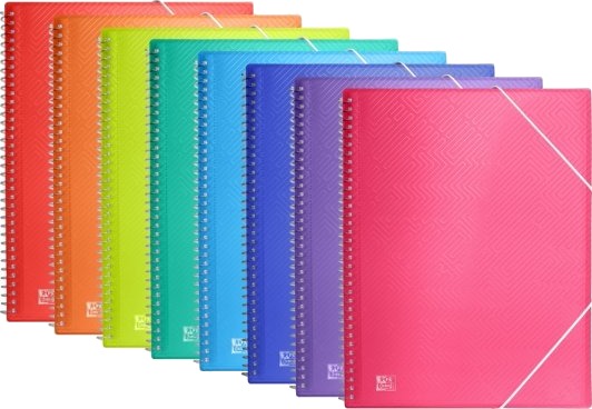 Oxford Urban Presentasjonsmappe A4 Polypropylen Pp Assorterte Farger Translucent Gjennomsiktig Smooth Glatt Portrett