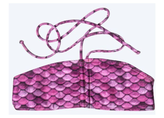 Kuaki Mermaids bikinitopp til jenter Rosa Havfruehale topp Barn