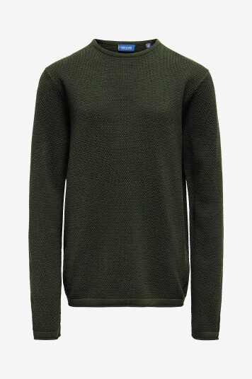 Only & Sons Junior Pullover osjPanter Reg Crew Knit Grønn
