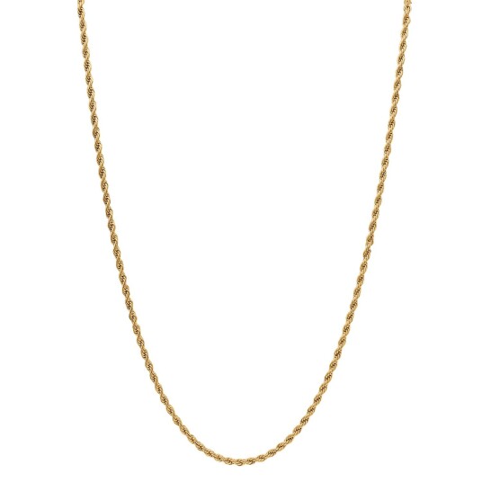 Tom Morris Rope Halskjede 18 kt. Gullforgylt Rustfritt Stål TM00029 - Herre - Gold