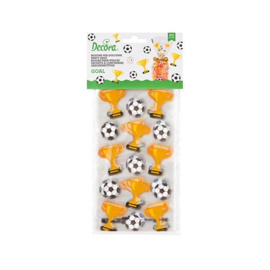 Decora Godteposer Fotball Og Pokaler Pk/20 Decora Godteposer Fotball Og Pokaler Pk/20
