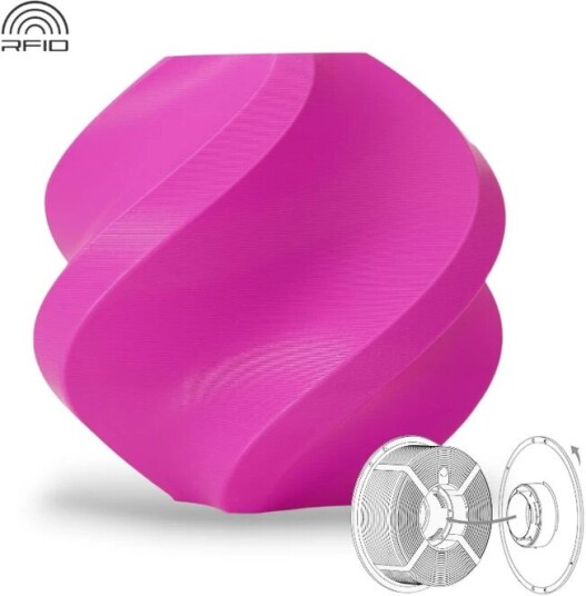 Bambu Lab Pla Basic   Refill Magenta