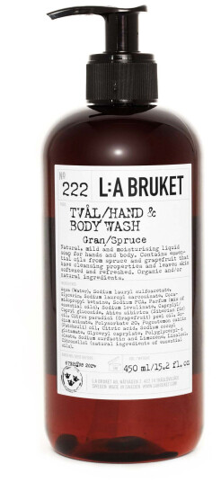 L:a Bruket 222 Hand & Body Wash Spruce 450 ML L:a Bruket 222 Hand & Body Wash Spruce 450 ML