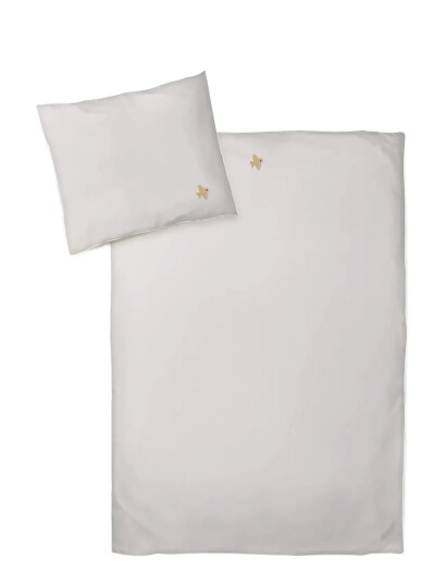 Moonboon Baby Bed Linen Embroidery Grey DK SIZE:70X100/35X40