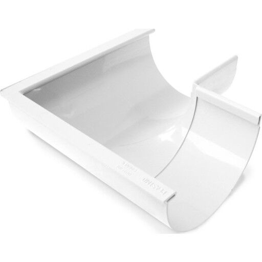 Plastmo Vinkel 90gr utv 10 hvit til plast takrenner