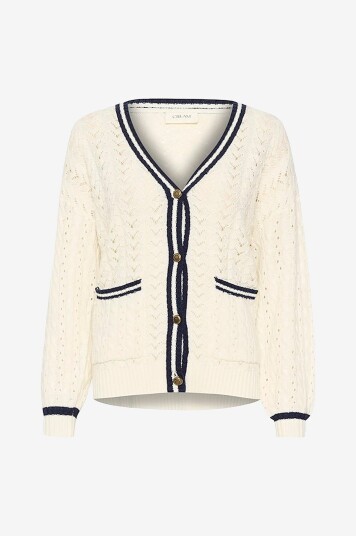 Cream - Kardigan crPreps Knit Cardigan - Beige