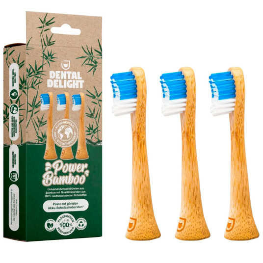 Dental Delight Bambusbørstehoder for Philips elektriske tannbørster