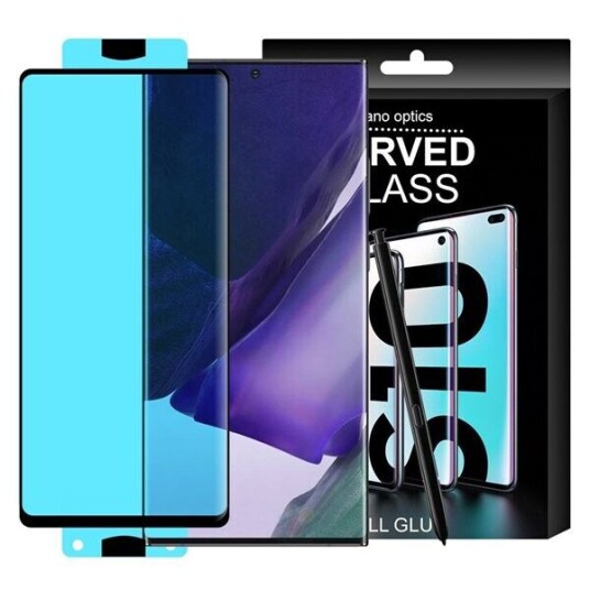 Hurtel 3D Edge Nano Flexi Glass Glass Film Fullskjerm Herdet Glass Med Ramme Samsung Galaxy S21+ 5G (S21 Plus 5G) Svart