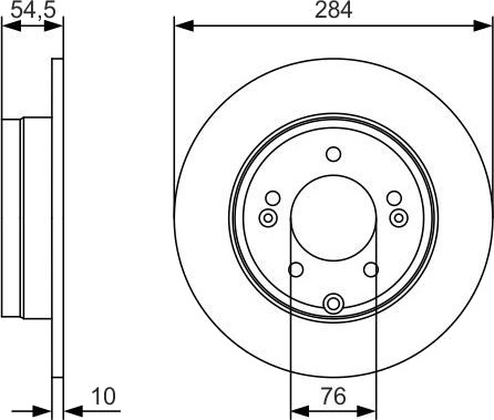 BOSCH 0 986 479 T49 Bremseskive