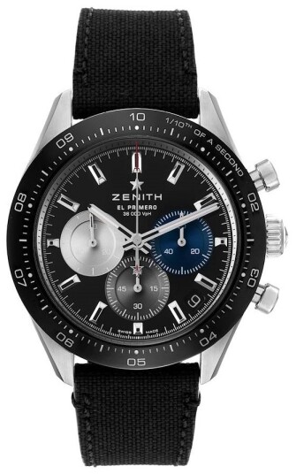 Zenith Herreklokke 03.3100.3600 21.C822 El Primero Sort/Gummi Ø41 mm