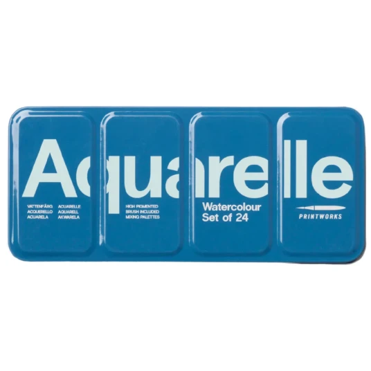 Printworks Watercolor   Aquarelle set of 24