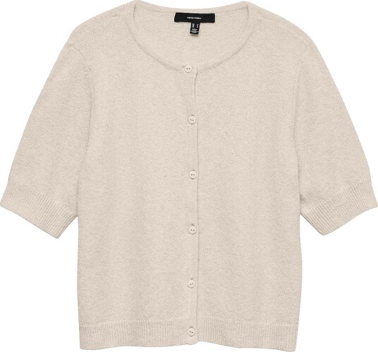 Vero Moda Kardigan Vmdoffy 2/4 O Neck Button Cardigan Grå