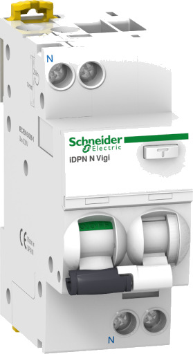 Schneider Electric 6 stk Kombinasjonsbryter IDPN N PFI C 6A, 1P+N, 300mA, 6kA, klasse A