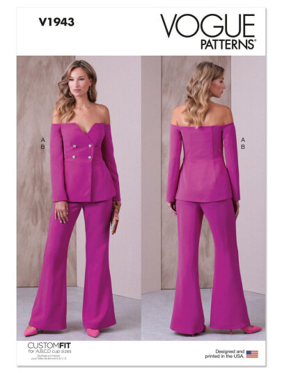 Vogue 1943 - Dress til dame B5 (8-10-12-14-16)