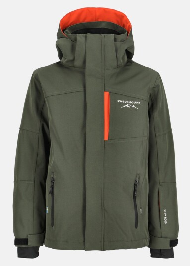 Swedemount St. Anton Jacket Jr Dk. Olive Green/Burned Orange 128 Skijakker Swedemount St. Anton Jacket Jr Dk. Olive Green/Burned Orange 128 Skijakker