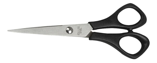 Skolesaks Creativ Company L  14 cm Spiss Høyre Svart 1 Stk