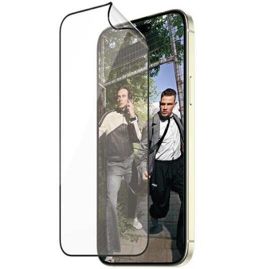 PanzerGlass Matrix Skjermbeskyttelse med D3O for Apple iPhone 15 Plus - Ultra-Wide Fit