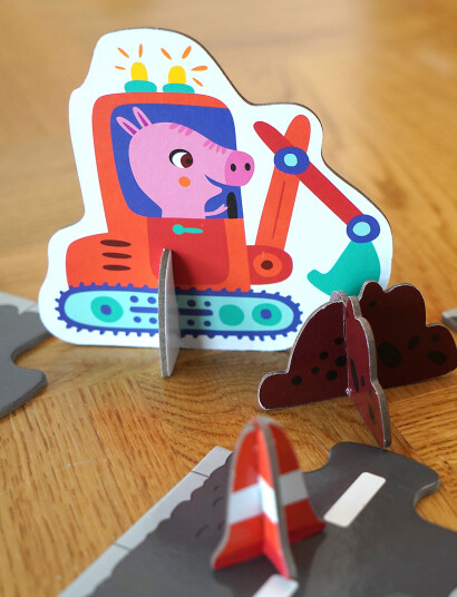 Barbo Toys My Big Road Puzzle - Multi/patterned - ONE SIZE