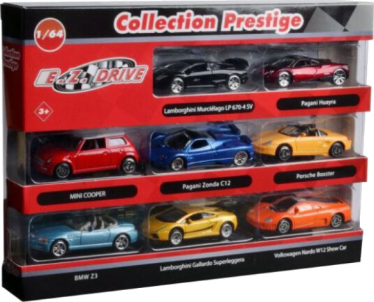 Motormax Lekebil 8 Stk 1:43 Skala Diecast Collection Prestige