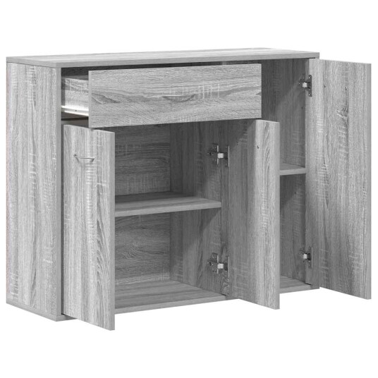 vidaXL Skjenk grå sonoma 88x30x70 cm konstruert tre