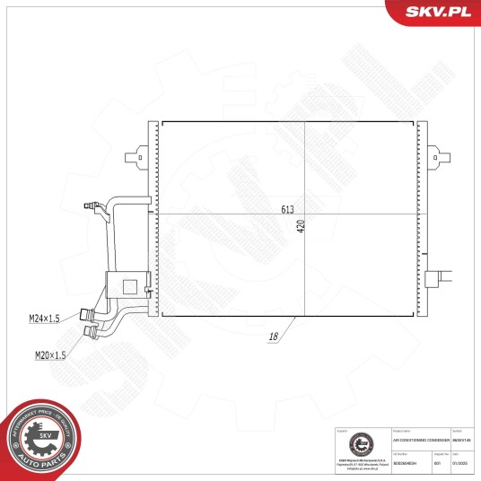 Kondensator ESEN SKV 86SKV145 Kondensator ESEN SKV 86SKV145