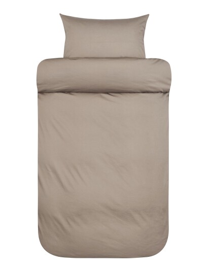 Høie of Scandinavia Harmoni Stonewashed Sateen Bed Set - Beige - 200X220/2X50X70CM