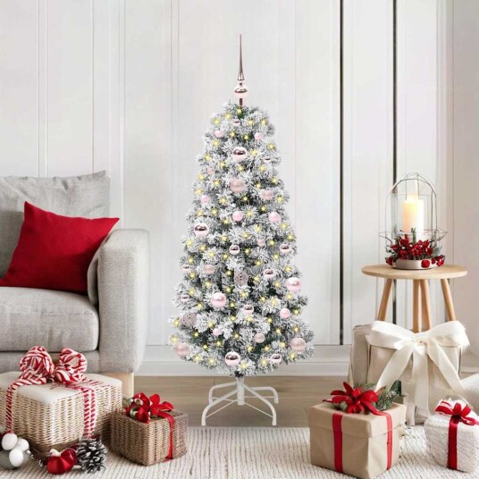  Kunstig sammensatt juletre med LED  stripelys 120 cm PVC