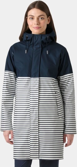 Helly Hansen Women's Moss Block Pu Raincoat Marineblå XL
