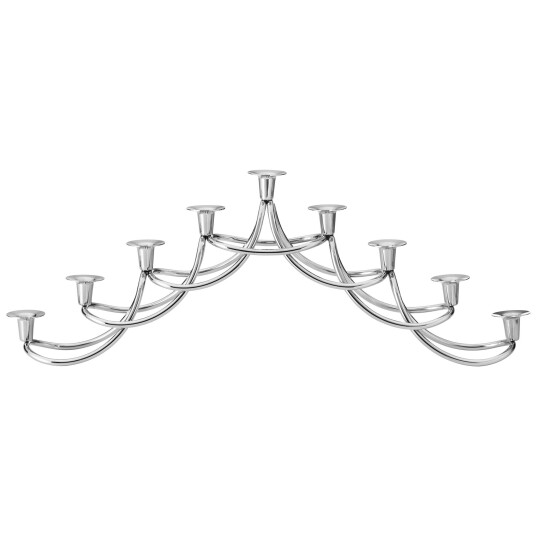 Georg Jensen Harmony Menorah Lysestake i Rustfritt Stål 14x39,1 cm