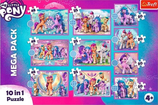 Trefl Puslespill 10 i 1 My Little Pony 4 ??r+