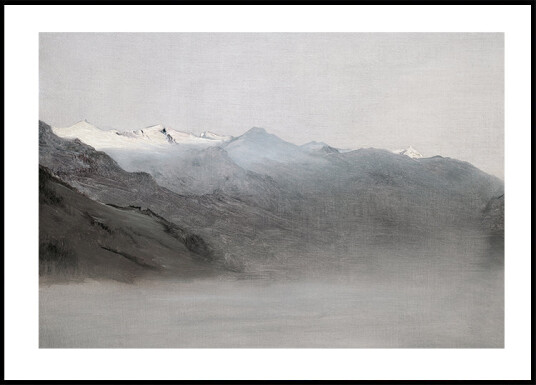 Das Gasteinertal Im Nebel By Anton Romako Plakat Plakat / 30x40cm