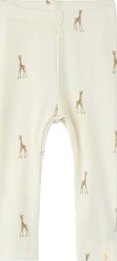 Lil" Atelier Leggings - Rib - NbnGavo - Turtledue/Giraffe - Lil Atelier - 1½ år (86) - Leggings - Hvit