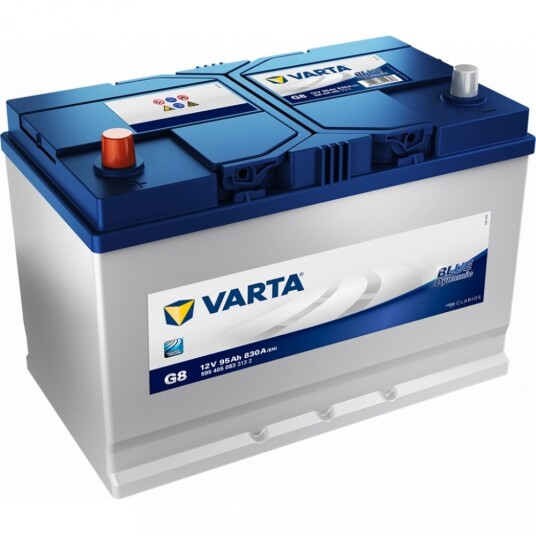 VARTA Startbatteri Blue Dynamic 12V 95AH 830CCA (306x173x200/225mm) +venstre G8.