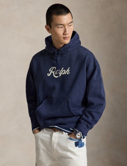 Polo Ralph Lauren The Ralph Logo Hoodie Blue L Polo Ralph Lauren The Ralph Logo Hoodie Blue L