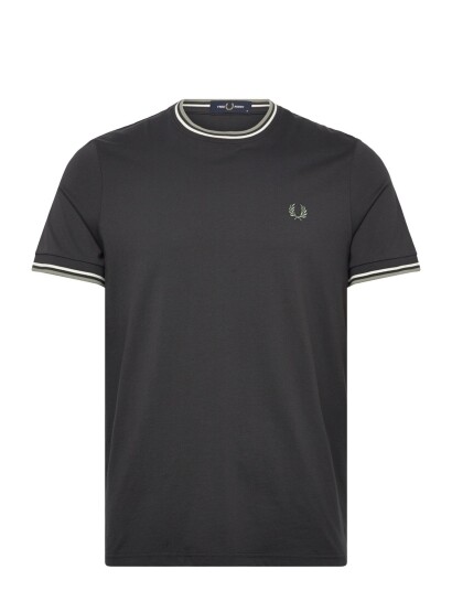 Fred Perry Twin Tipped T Shirt   Khaki green   L