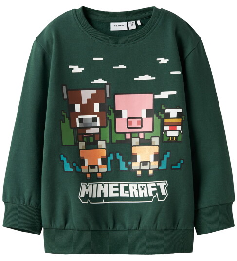 Name It Collegegenser Minecraft NmmNell Bistro Green 2 år (92) Collegegenser Grønn